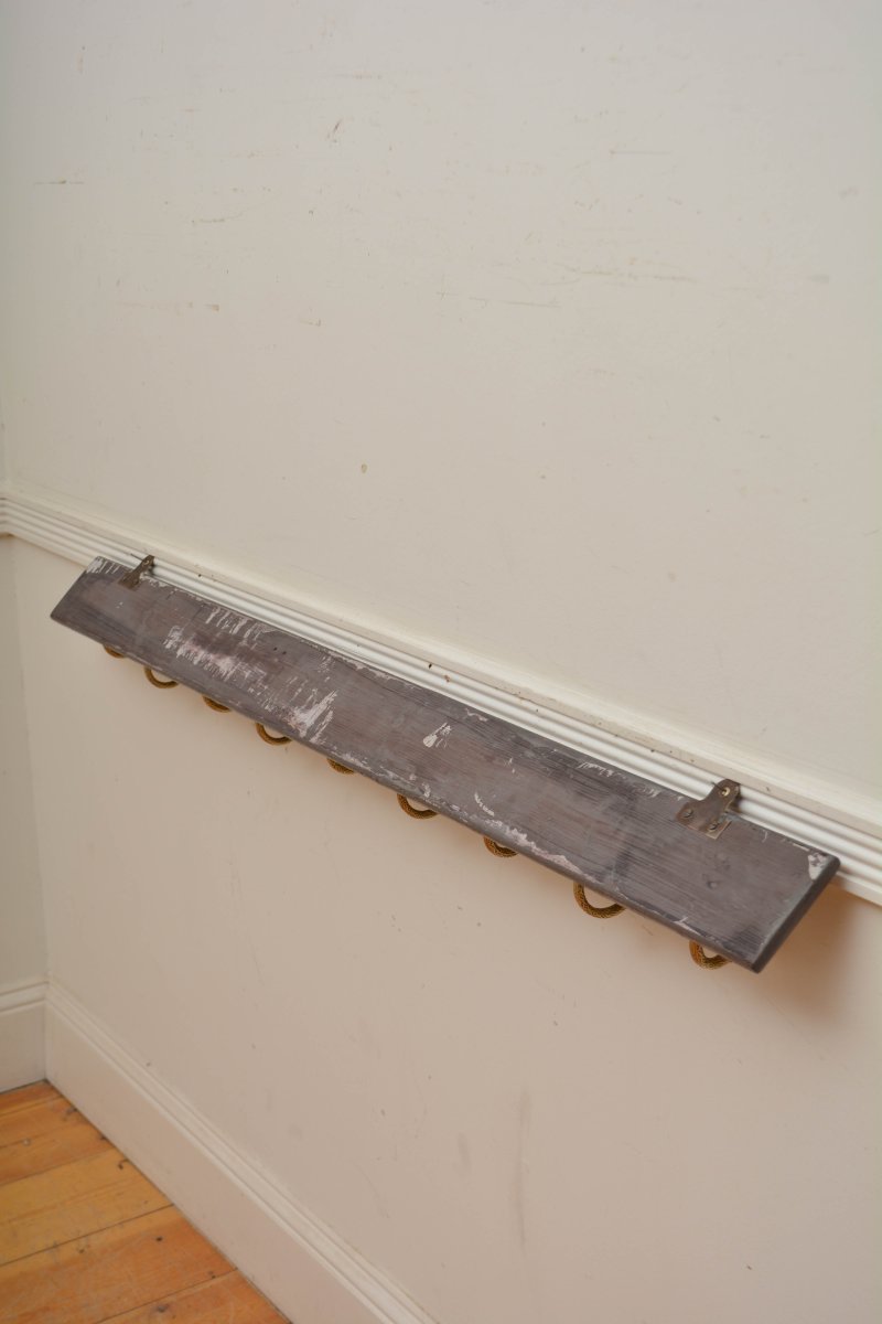 Victorian Brass Coat Hooks Coat Rack - Image 4